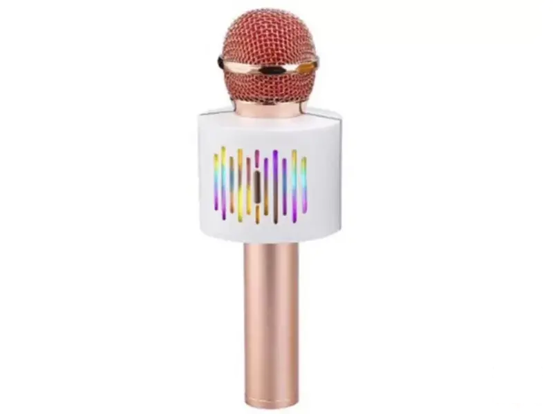 WSTER Karaoke Bluetooth Mikrofon V8 rozi 