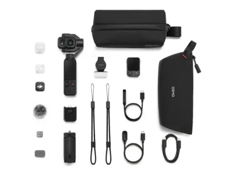 DJI Osmo Pocket 4P Vlog Combo(Fill Light + DJI Mic Mini 2 + Osmo FrameTa