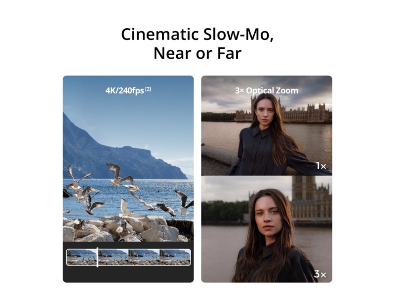 DJI Osmo Pocket 4P Vlog Combo(Fill Light + DJI Mic Mini 2 + Osmo FrameTa