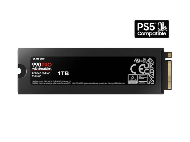SAMSUNG 1TB M.2 NVMe MZ-V9P1T0CW 990 Pro Series Heatsink SSD 