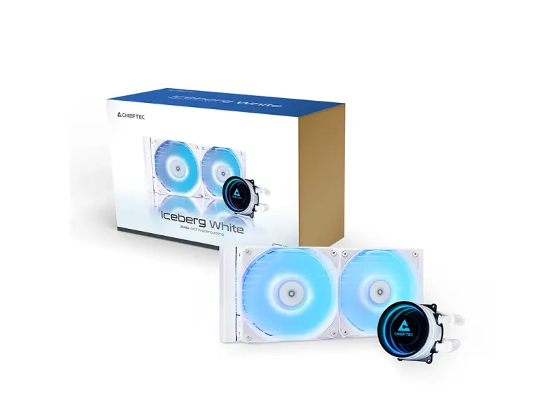 Chieftec CPU Cooler Iceberg White 240 ARGB (1851, 1700, 1200, AM5, AM4)