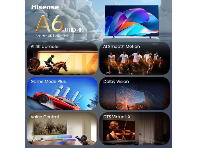 HISENSE 43 inča 43A6S LED 4K Ultra HD Smart TV