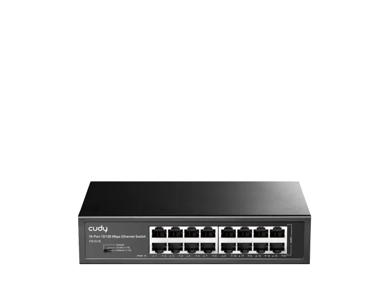 CUDY Switch FS1016 16-Port 10/100 Metal Rackmount