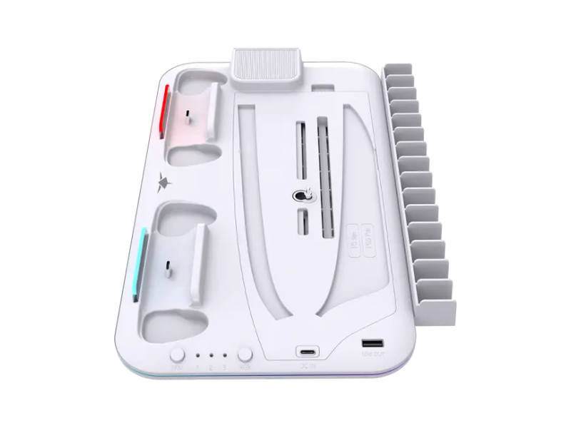 White Shark PS5 COOLING PAD + 2 CHARGING DOCK PS5