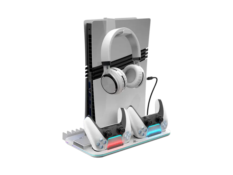 White Shark PS5 COOLING PAD + 2 CHARGING DOCK PS5