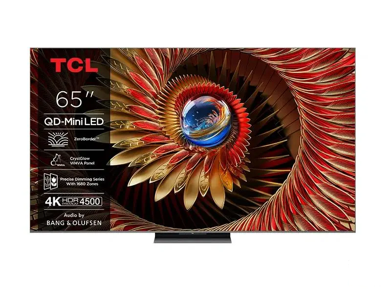 TCL 65C8K QD-mini LED TV 65", Google TV OS, refresh rate 144Hz, Bang&Olufsen audio, ZeroBorder