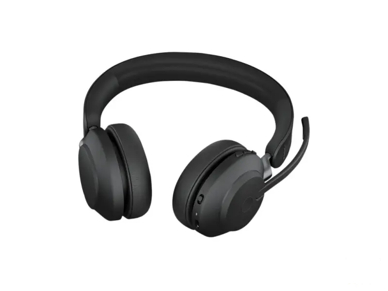 JABRA Evolve2 65 Stereo Wireless On-Ear Headset (Microsoft Teams, USB Type-C, Black)
