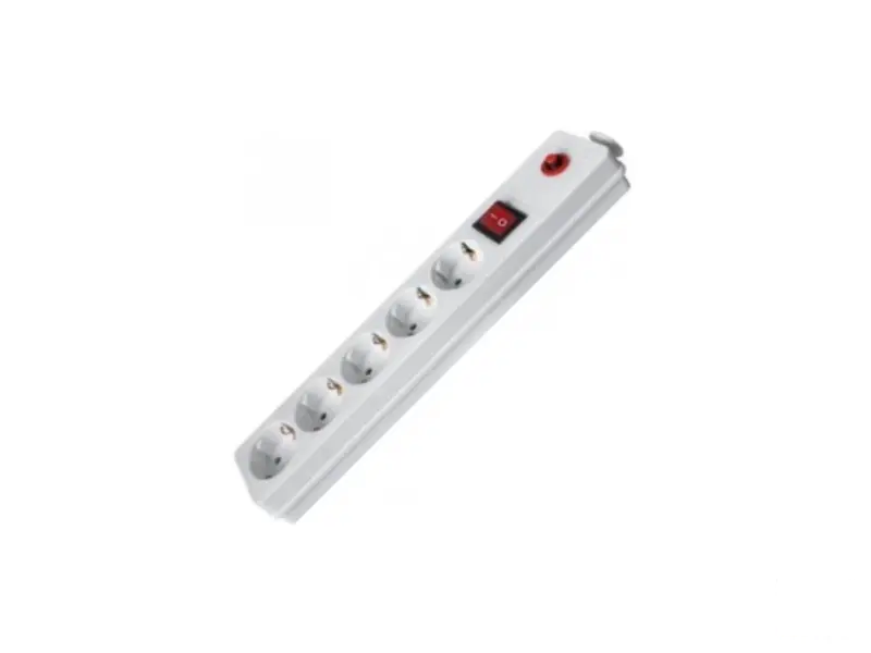 FAST ASIA Produžni kabl 5r/3m sa prekidačem i zaštitom 3x1.5mm2 (Linkom) - beli 