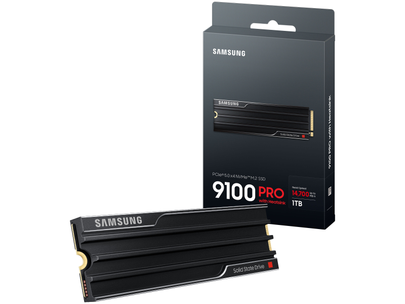 Samsung SSD 1TB m.2 NVMe 9100 PRO PCIe 5.0