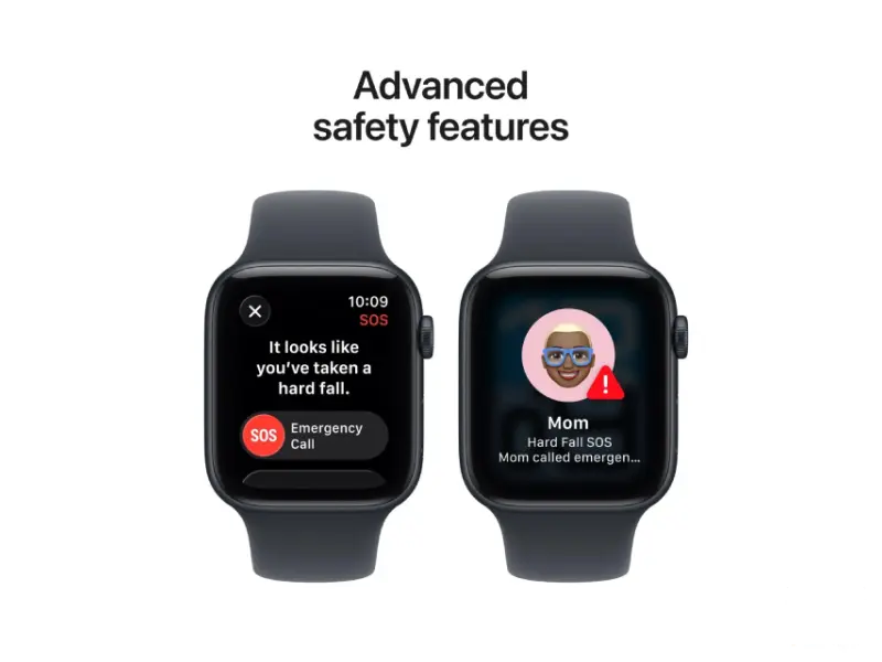 APPLE Watch SE 3 GPS  44mm Midnight Aluminium Case with Midnight Sport Band - M/L (mehq4rk/a) 