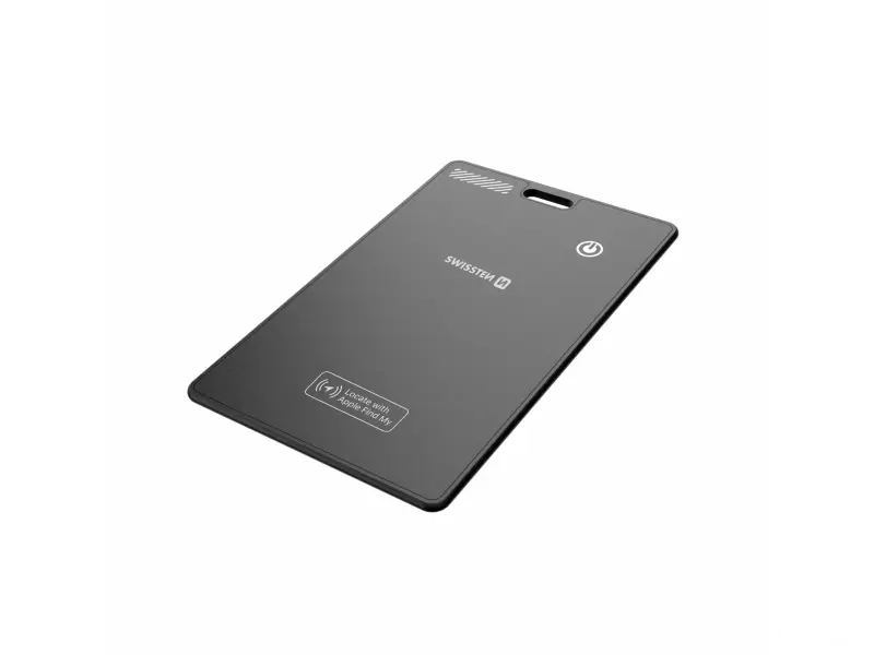Swissten Find Card Smart Locator With Apple Find My Function - Black