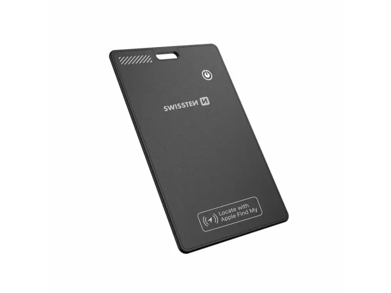 Swissten Find Card Smart Locator With Apple Find My Function - Black