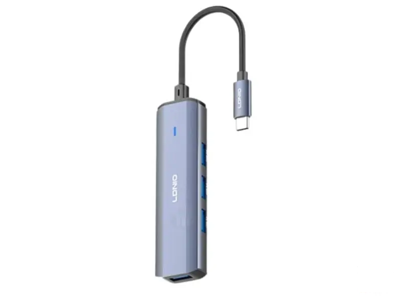 LDNIO DS-114C  adapter Tip C na USB 4 in 1 sivi 