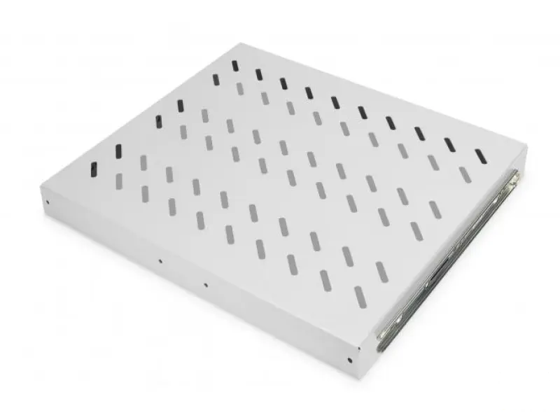 Digitus Polica na izvlacenje 483 mm (19"), nosivost do 25 kg, 40x485x368 mm, siva