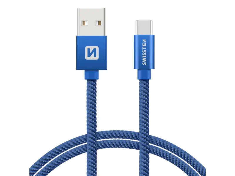 Swissten Data kabl Textile USB / USB-C 1.2m Blue