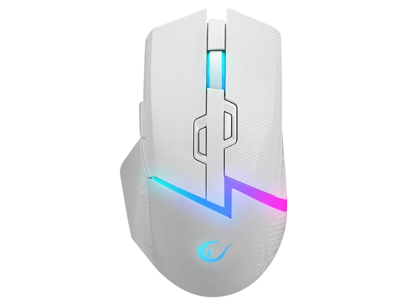 Rampage Miš DROP M3 V2 bijeli gaming 4.000 DPI, RGB, Huano svičevi