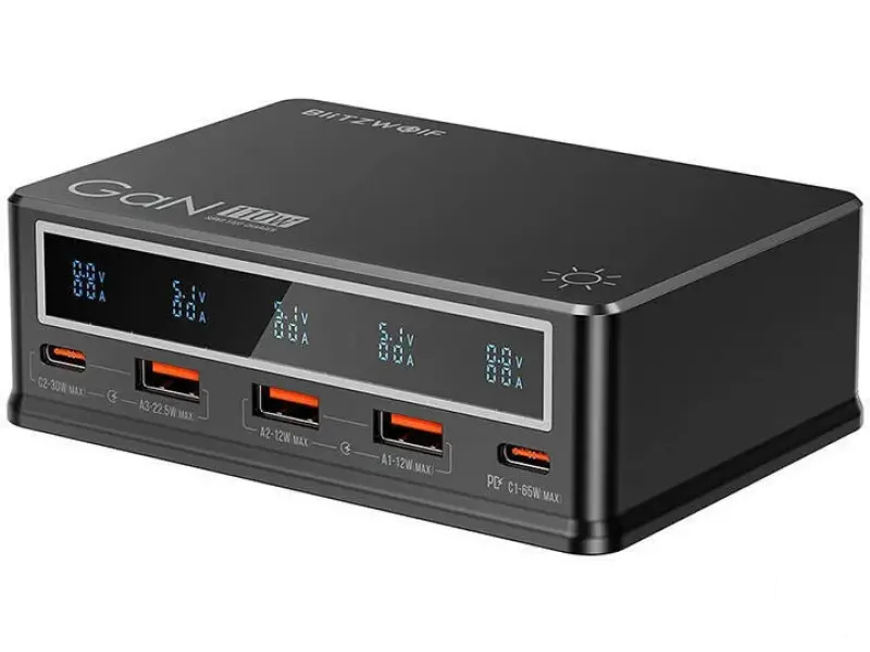 Blltzwolf BW-i9 BW-i9 Desktop Charger 110W PD 3xUSB-A