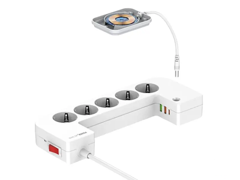 LDNIO SN5311W Zaštita od prenapona u kutiji 5 x šuko + 3 x USB 2m beli 