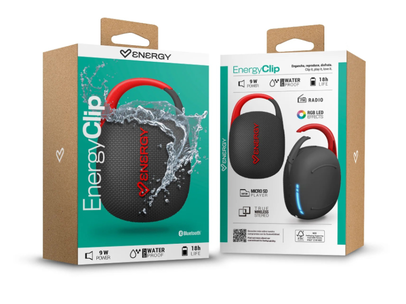 ENERGY SISTEM EnergyClip prenosni bluetooth zvučnik crni (M50056)
