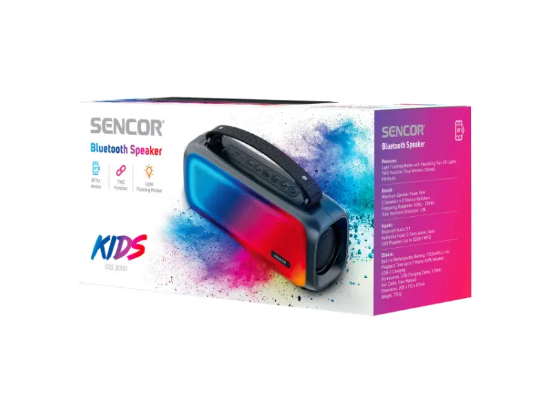SENCOR SSS 3000 KIDS bežični zvučnik crni 