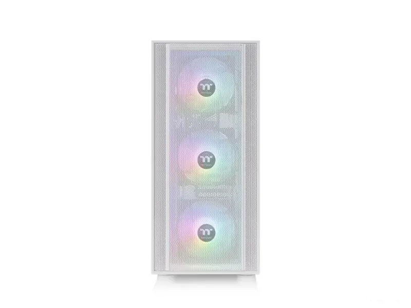 THERMALTAKE H570 TG Snow ARGB Mid Tower, Tempered Glass/Mesh Front Panel/120mm ARGB Lite Fan*3/USB
