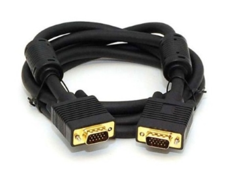 FAST ASIA Kabl VGA  M/M 3m HQ feritno jezgro crni