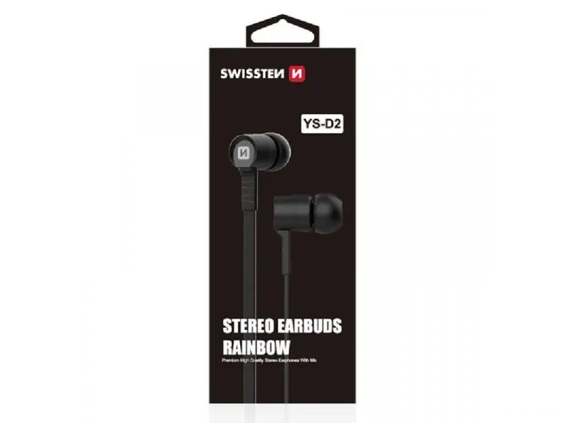 Swissten Slušalice Rainbow YS-D2 Crne