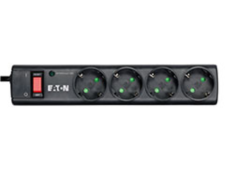 Eaton Protection Strip 4 DIN, 10A, produžni-napojni panel Input: Schuko, Outputs: 4xSchuko