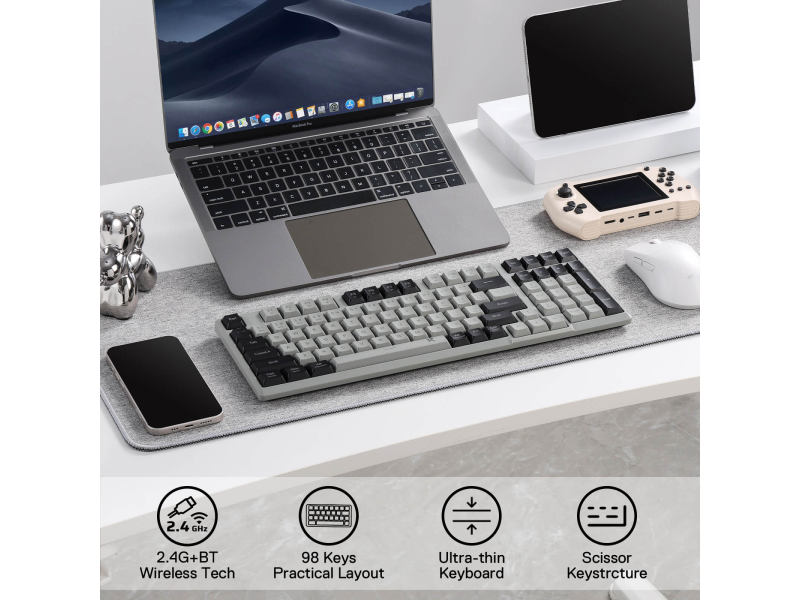 Redragon OfficeKey Compact Pro Keyboard (BK-7114WG