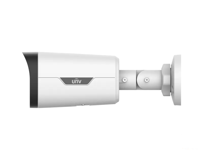Uniview Kamera 8MP IPC2318LE-ADF28KM-WP Bullet, ColorHunter Wise-ISP Warm Light, objektiv 2.8 mm, IR/LED domet do 30 m, ugradjen mikrofon, True WDR 120 dB, PoE/12VDC, microSD do 512 GB, IP67, Dozna JB05-A