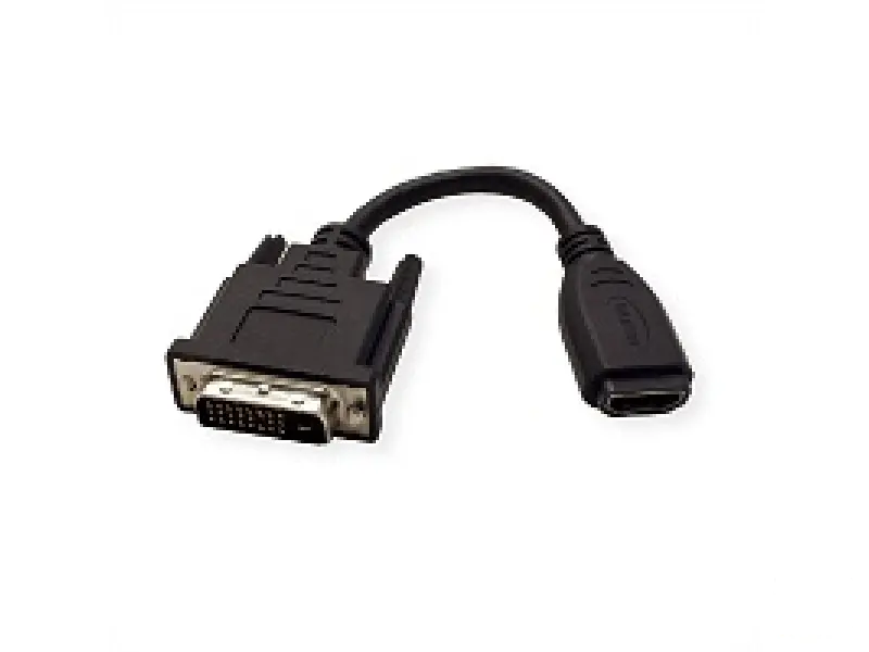 Rotronic 12.99.3116-50 VALUE DVI-HDMI adapter, M/F, 24+1 DVI M (DVI-D) and HDMI F