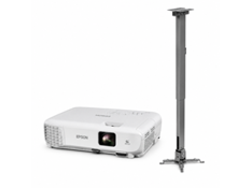 EPSON V11HB57040+77559 EB-W53 Home or Work Projector 3LCD, WXGA (1280x800) 16:10, 4000 ANSI