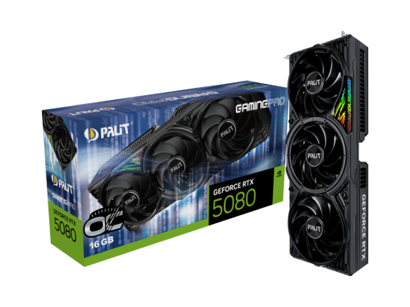 PALIT nVidia GeForce RTX 5080 16GB 256bit RTX5080 GamingPro OC 16GB