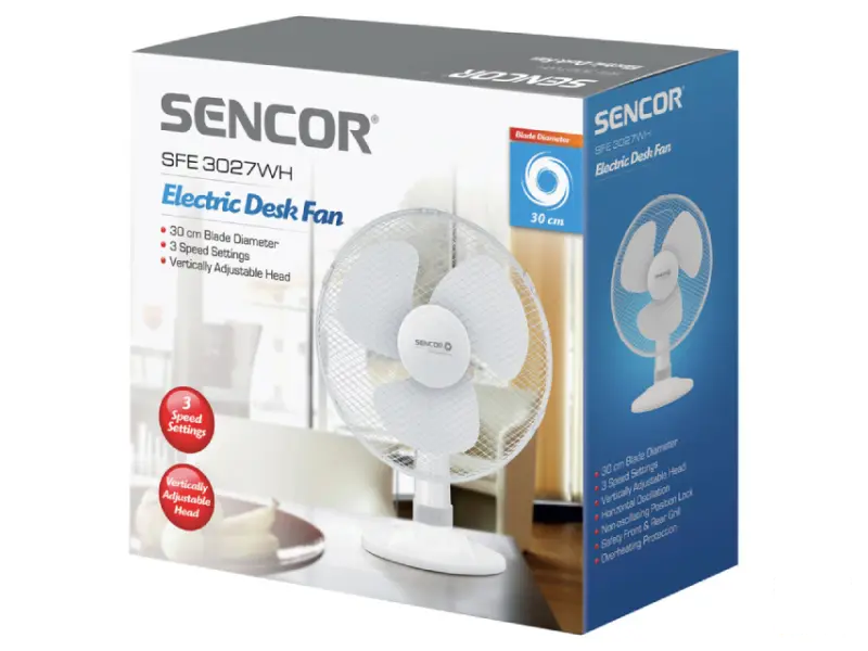 Sencor SFE 3027WH-EUE3 Stoni veltilator bijeli