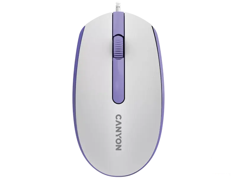 CANYON Miš M-10 Wired White-Lavender