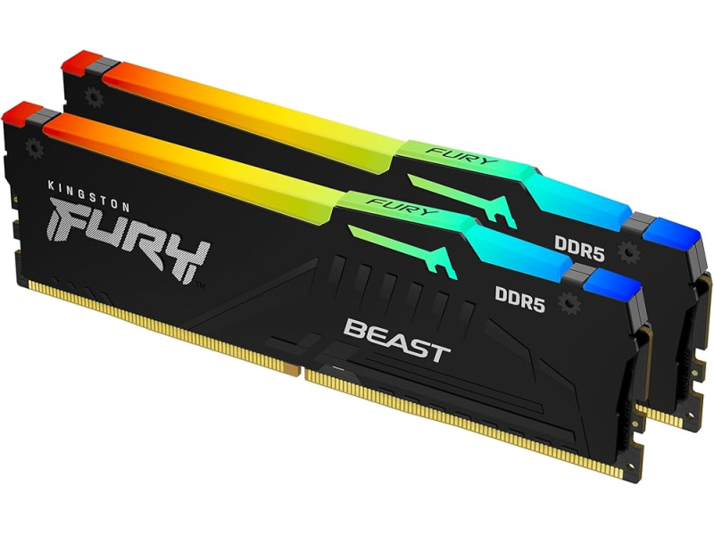 Kingston KF564C32BBEAK2-64 DDR5 64GB FURY BEAST 6400MT/s Heatsink RGB (2x32GB)