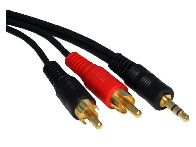 FAST ASIA Kabl audio 3.5mm - 2xRCA 5m crni 