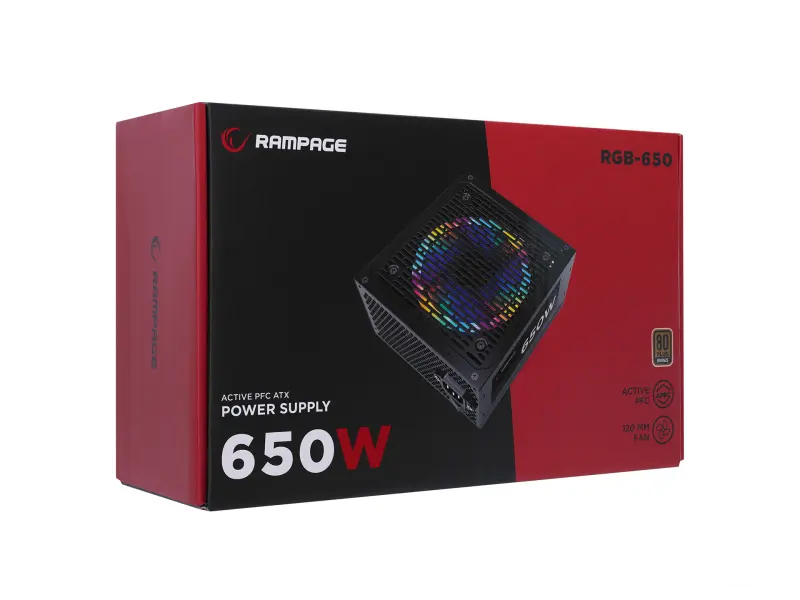 Rampage Napajanje RGB-650 650W 80+ Bronze RGB