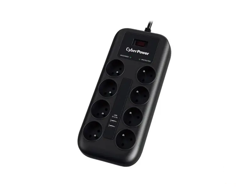 CyberPower produžni kabl prenapon.zaštita P0820SUF0 8xšuko/2xUSBc/1,8m