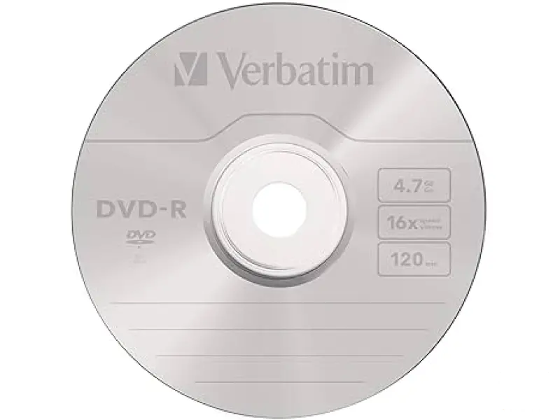 Verbatim 43814 DVD-R  43814 Matt Silver, 16X (no case)