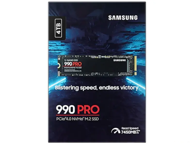 SAMSUNG 4TB M.2 NVMe MZ-V9P4T0BW 990 Pro Series SSD 