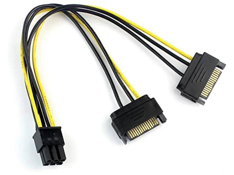 E-GREEN Naponski adapter za PCI-E VGA (6-pin) -2x Sata 