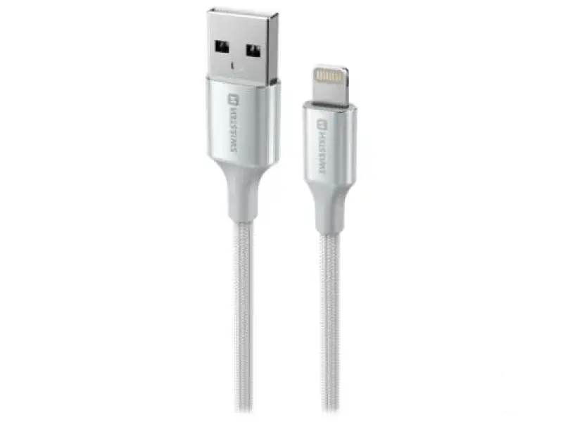 Swissten Data cable textile II USB/Lightning 1.5m White