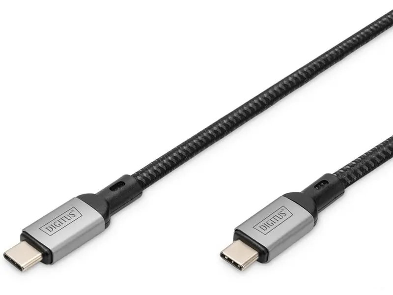 Digitus Kabl USB 4.0 Type-C, 8K@60Hz, 4K@60Hz, PD3.1, 40Gbits/s, 1m, black