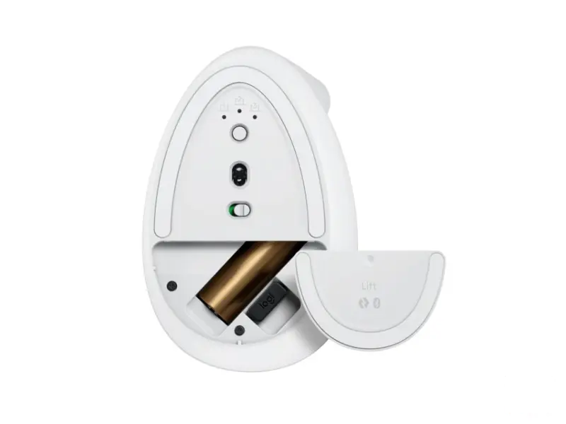 LOGITECH Lift Vertical Ergonomic Wireless miš beli 