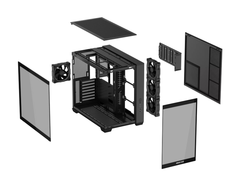 ASUS A32 PLUS TG ARGB micro-ATX kućište crno