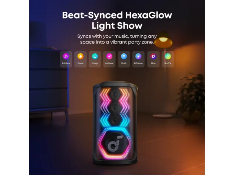 ANKER Soundcore Rave 3S 200W prenosivi bluetooth IPX4 zvučnik crni 