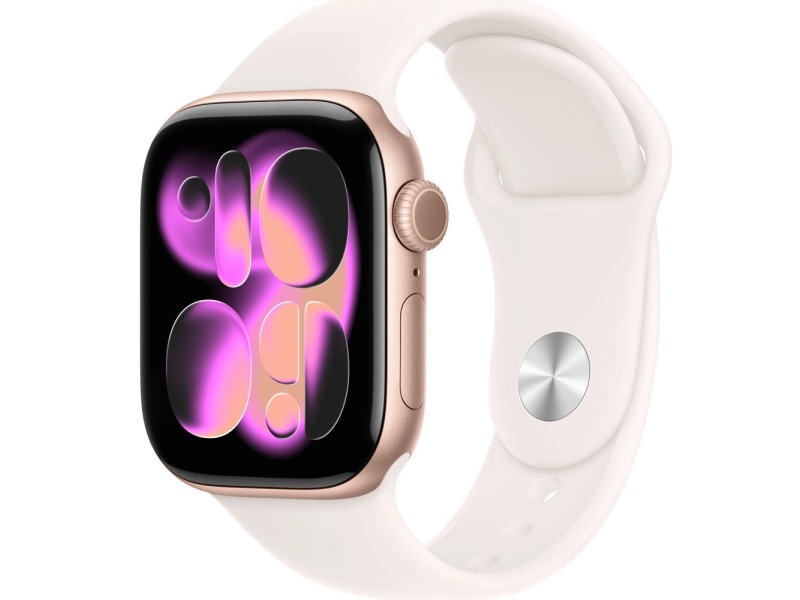 APPLE Watch S11 GPS 42mm Rose Gold Aluminium Case with Light Blush Sport Band - S/M (meu04rk/a)