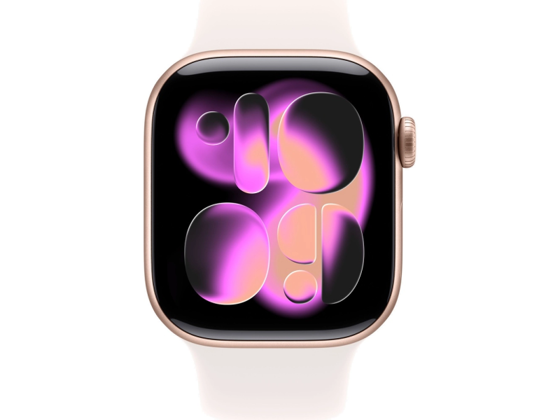 APPLE Watch S11 GPS 42mm Rose Gold Aluminium Case with Light Blush Sport Band - S/M (meu04rk/a)