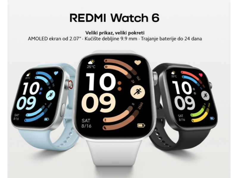 XIAOMI Redmi Watch 6 Silver Gray sat (BHR08CUGL)